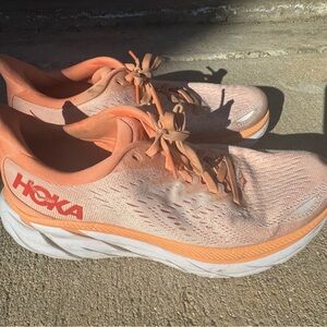Hoka Gaviota Women's Peach Athletic Shoes